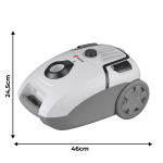 Aspirador con bolsa Ares Essencial Dupla 3L 800W - Imagen 5