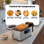 Freidora eléctrica EasyFry 3L 2.000W - Imagen 4