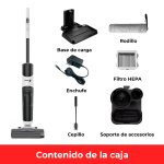 Aspirador de escoba inalámbrico seco/mojado Ares Vortex Duo 150W - Imagen 6